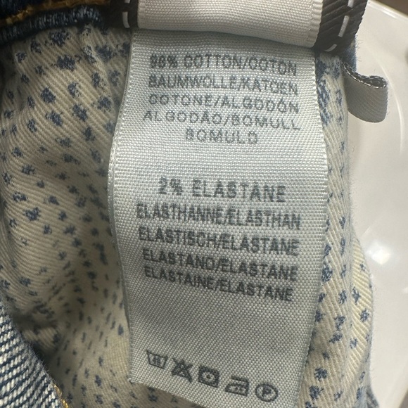 7 For All Mankind Jeans Men Rhigby Blue Sz.33 W34 L30 Slim Straight - Picture 9 of 9